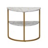 Household Essentials Half Moon Side End Table - 4 of 4