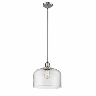 Bell - 1 Light Mini Pendant In Industrial Style-13 Inches Tall and 12 Inches Wide