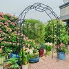 NicBex Metal Garden Trellis, Arch Rust-Proof Garden Trellis Netting Rose Decoration Grape Trellis for Climbing Plants - 2 of 4