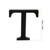 Unique Bargains Home Decoration Self-Adhesive 3D Acrylic Alphabet Mirror Wall Stickers Black - 2 of 3
