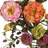 Nearly Natural 24" Peony Wreath - image 2 of 3