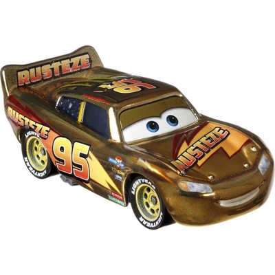 Disney Pixar Cars "Golden" Lightning McQueen Vehicle