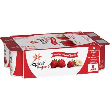 Yoplait Original Strawberry and Strawberry Banana Yogurt - 8pk/6oz Cups