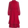 Lands' End Women's Crinkle Chiffon Ruffle Dress - 3 of 4