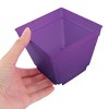 Unique Bargains Coffee Shop Decor Square Plastic Flower Plant Pots 10 Pcs - 4 of 4