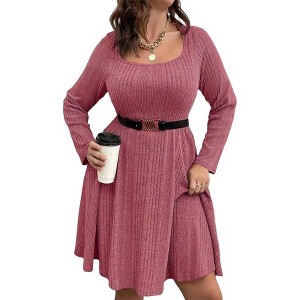 Plus Size Sweater Dress Plus Sweater Dress Casual  sweater dress - 1 of 1