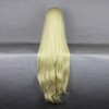 Unique Bargains Women's Curly Wigs 35" Gold Tone with Wig Cap - 4 of 4