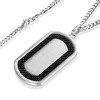 Crucible Men's Brushed Black Carbon Fiber Frame Stainless Steel Necklace - 24" - 3 of 4