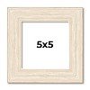 PosterPalooza | 5x5 Wide Barnwood Picture Frame, UV Acrylic, 6 Finishes - Grey, Brown, White, and Black - 2 of 4