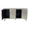 NicBex 59.84 Inch Modern 4-Door Storage Cabinet with Adjustable Shelves for Kitchen,Living Room and Entryway - 4 of 4