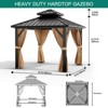Outdoor Gazebos Canopy 10 x 10 FT Permanent with High Strength Aluminum Frame - 2 of 4