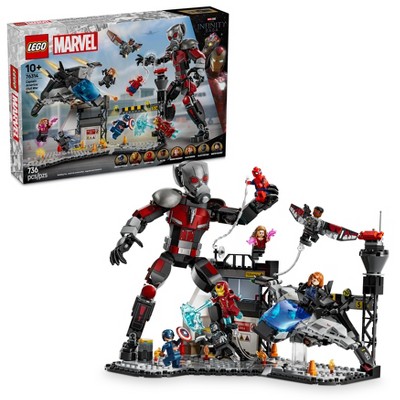 LEGO Marvel Captain America Civil War Action Battle Building Toy with 8 Minifigures & Ant Man 76314