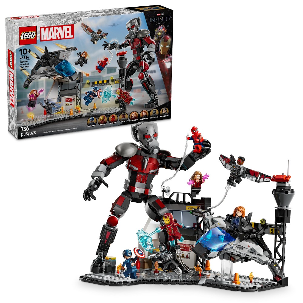 UPC 673419406345 product image for LEGO Marvel Captain America Civil War Action Battle Building Toy with 8 Minifigu | upcitemdb.com