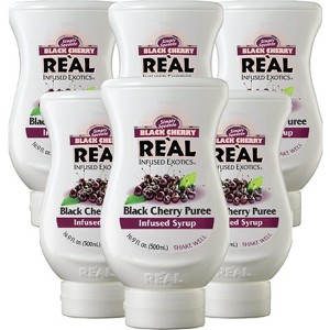 Reàl Infused Exotics Simply Squeeze Infused Syrup Black Cherry 16.9oz Bottle for Mix- ologists, Chefs, Cooks - 1 of 4