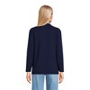 Lands' End Women's Fine Gauge Cotton Button Front Blazer Sweater - 2 of 4