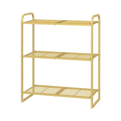 Apex Vanguards 3-Tier Gold Stackable Wire Pantry Organizer