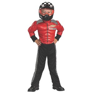 Disguise Toddler Boys' Turbo Racer Muscle Jumpsuit Costume - 1 of 2