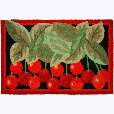 Jellybean "Wild Cherries" Indoor/Outdoor Accent Rug – Vibrant Fruit Design