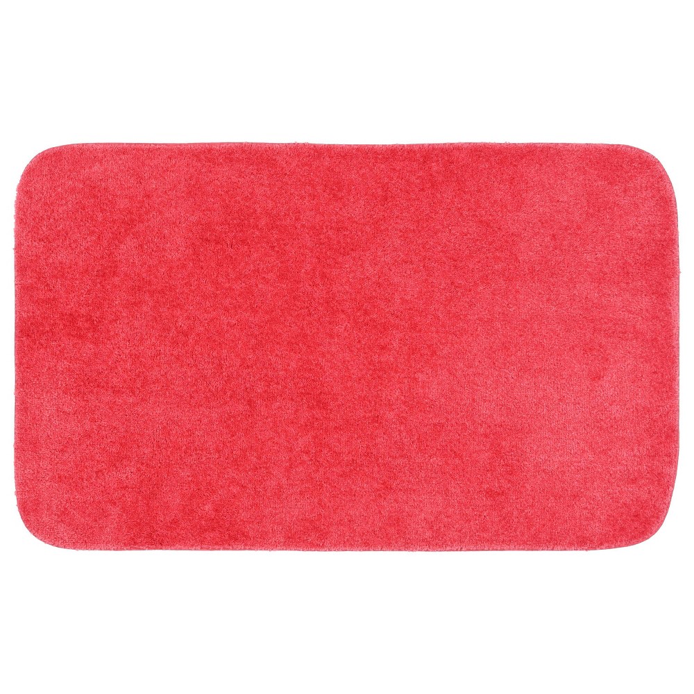 Photos - Bath Mat Garland Rug 30"x50" Traditional Plush Nylon Washable Bath Rug Pink