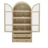 70" Tall Arched Kitchen Pantry - Modern Farmhouse Wood Storage Cabinet with Adjustable Shelves for Kitchen, Dining Room, Living Room-Tanpinhause - 4 of 4