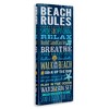 Stupell Industries Blue Planked Beach Rules Sign, 20" x 48" - 3 of 4