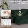 PAGED Corduroy Sofa Comfy Deep Seat Couch with 2 Back Pillows, 2 Toss Pillows and 2 Ottoman for Living Room, Home Office - 4 of 4