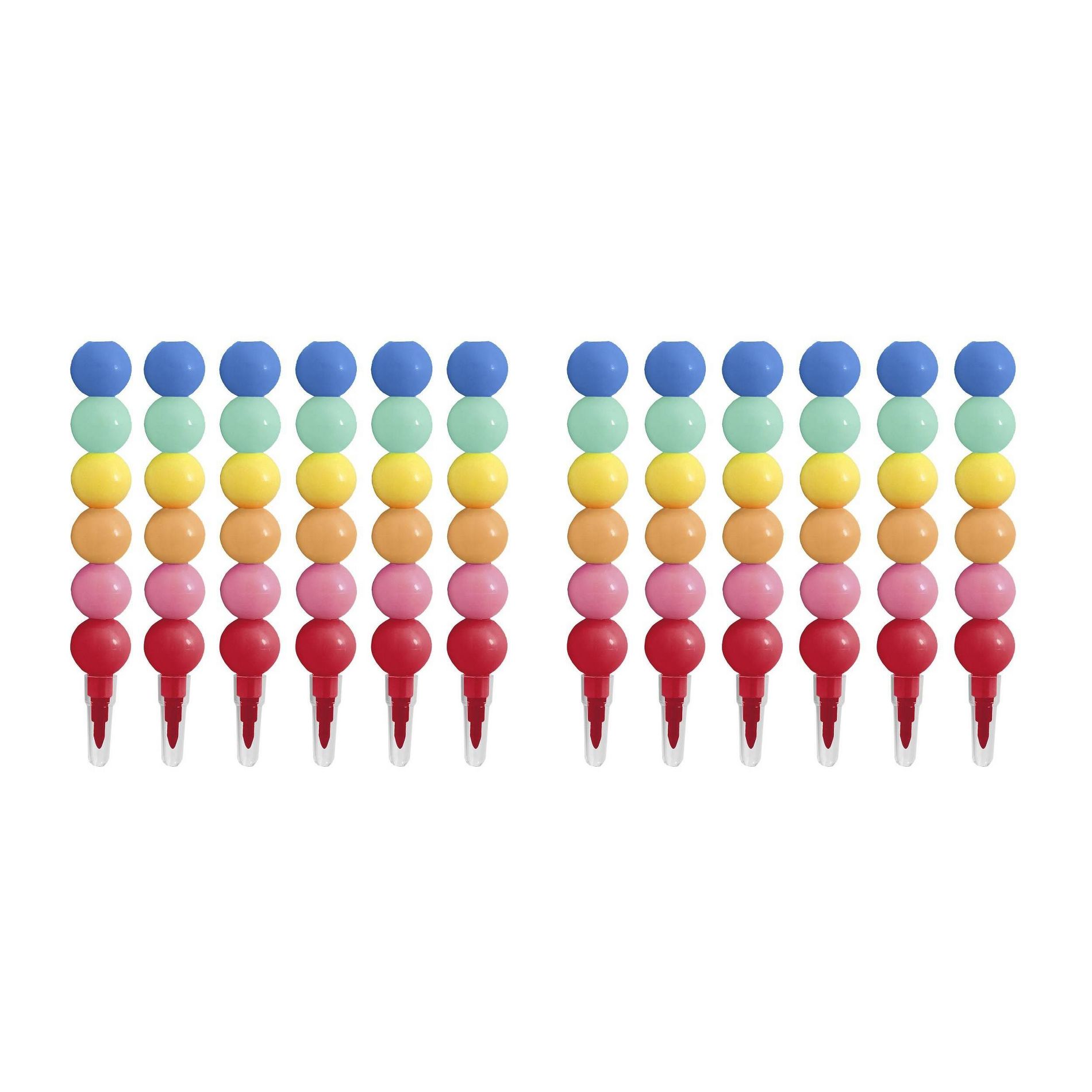 12ct Stackable Crayon - Spritz™: Multi-Colored Party Favors Ages 4+