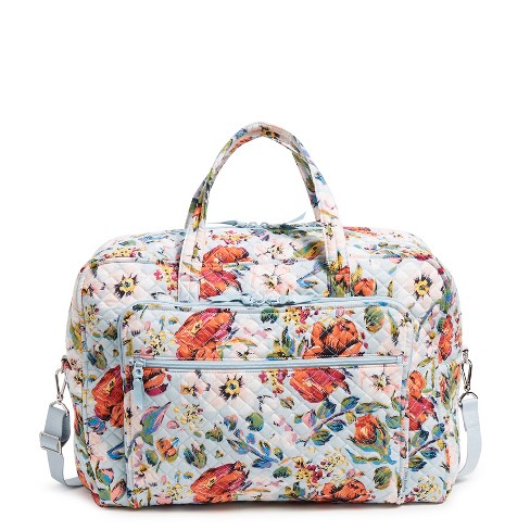 Vera Bradley Women's Cotton Grand Weekender Travel Bag Sea Air Floral :  Target