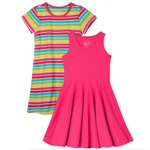 Mightly Girls Fair Trade Organic Cotton Short Sleeve Dresses 2-pack - 1 of 4
