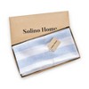 Solino Home Striped Linen Round Tablecloth | Cabana Stripe - 4 of 4