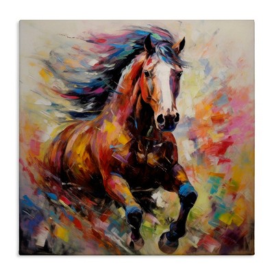 Stupell Industries Vivid Horse Galloping, 36" x 36"