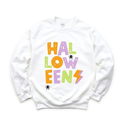 Simply Sage Market Women's Graphic Sweatshirt Halloween Lightning Bolt Colorful