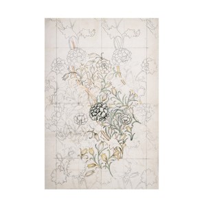 Trademark Fine Art - William Morris  Wm Morris Floral Pattern Studies V Canvas Art - 1 of 4