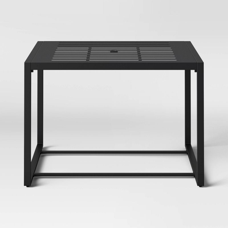 Henning 4 Person Rectangle Patio Dining Table - Black - Threshold&#8482;, 4 of 6
