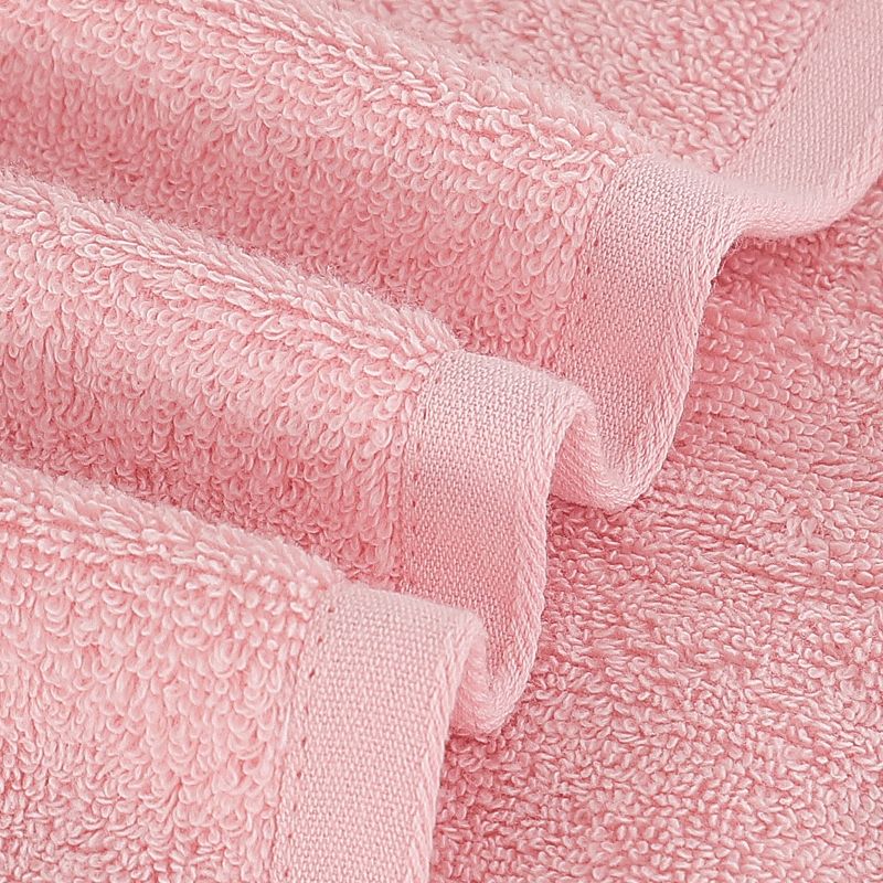 PiccoCasa Super Absorbent and Soft Luxury 100% Cotton Bath Towel Set 6 Pcs, 5 of 8