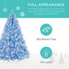 Best Choice Products Pre-Lit Baby Blue Christmas Tree, Artificial Full Holiday Decoration w/ Incandescent Lights - 3 of 4