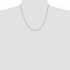 Black Bow Jewelry 1.2mm 14k White Gold Polished Box Chain Necklace - 2 of 4