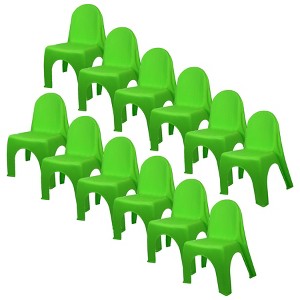 Romanoff Kid's Stacking Chairs, Brite Green, Pack of 12 - 1 of 3