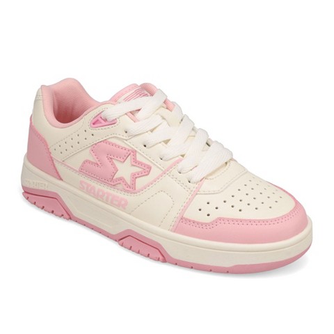 Женские кроссовки Starter Womens Fast Break Low Genuine Leather Sneaker, Star White/Rose, Size 8.5