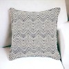 HomeRoots 20" Indigo And Ivory Waves Throw Pillow - 2 of 4
