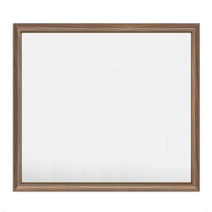 Apmir High-Strength Tempered Glass and Aluminum Alloy Framed French Cleat Mounted Wall Decor Mirror in matte black with 5-Year Warranty - 1 of 4