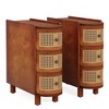 Resenkos Nightstand, Night Stand,Wood End Table, 3-Drawer Side Table NightStand with 3 Rattan Drawers,Rustic - 2 of 4