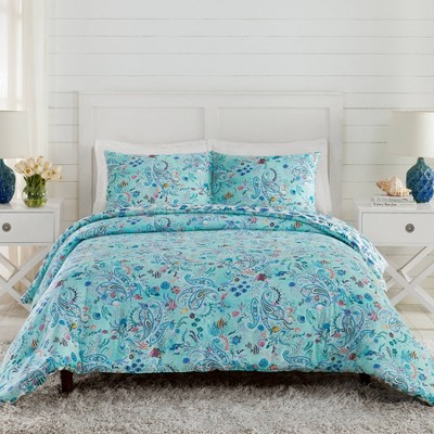 2pc Twin Paisley Wave Comforter Set Blue - Vera Bradley