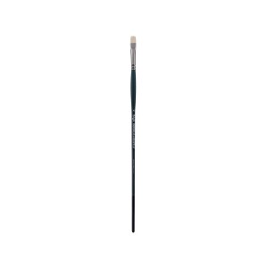Creative Mark Imperial Professional Chungking Hog Bristle Brush - Bright , Handmade Long Handle Oil Paint Brushes for Artists, Nickel-Plated Brass - 1 of 4