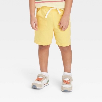 Toddler Boys' Knit Pull-On Shorts - Cat & Jack™ Gold 12M