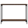 vidaXL Console Table Brown Oak 39.8 in.x12 in.x29.5 in. Engineered Wood - 4 of 4