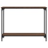 vidaXL Console Table Brown Oak 39.8 in.x12 in.x29.5 in. Engineered Wood - image 4 of 4