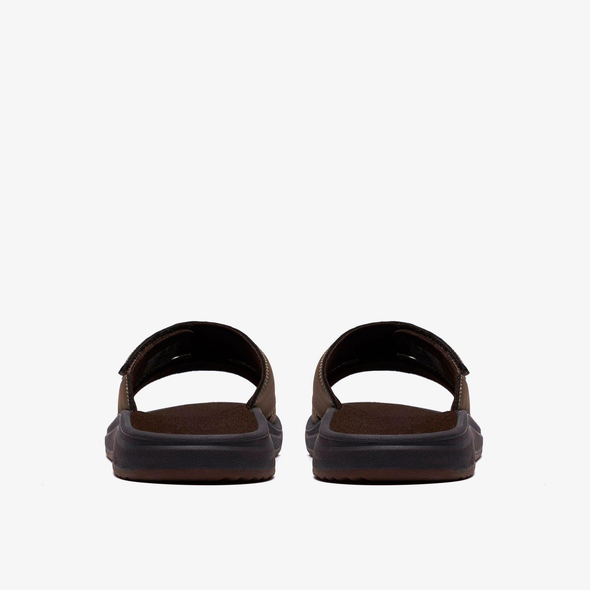 Clarks Cloudsteppers Mens Men's Breeze Slide Dark Brown Sandals - thumbnail 5