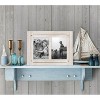 Americanflat Collage Picture Frame in with Two Displays Textured Wood and Polished Glass for Wall and Tabletop - White 5" x 7" - 4 of 4