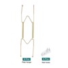 Unique Bargains Stainless Steel Invisible Design Tip Protector Wall Plate Hangers - 4 of 4